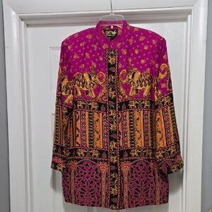 Bob Mackie Vintage 80s Jacket 100% Silk